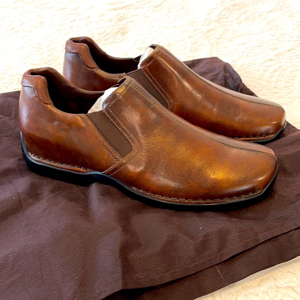 Cole Haan Men’s Brown Leather Slip on Loafers